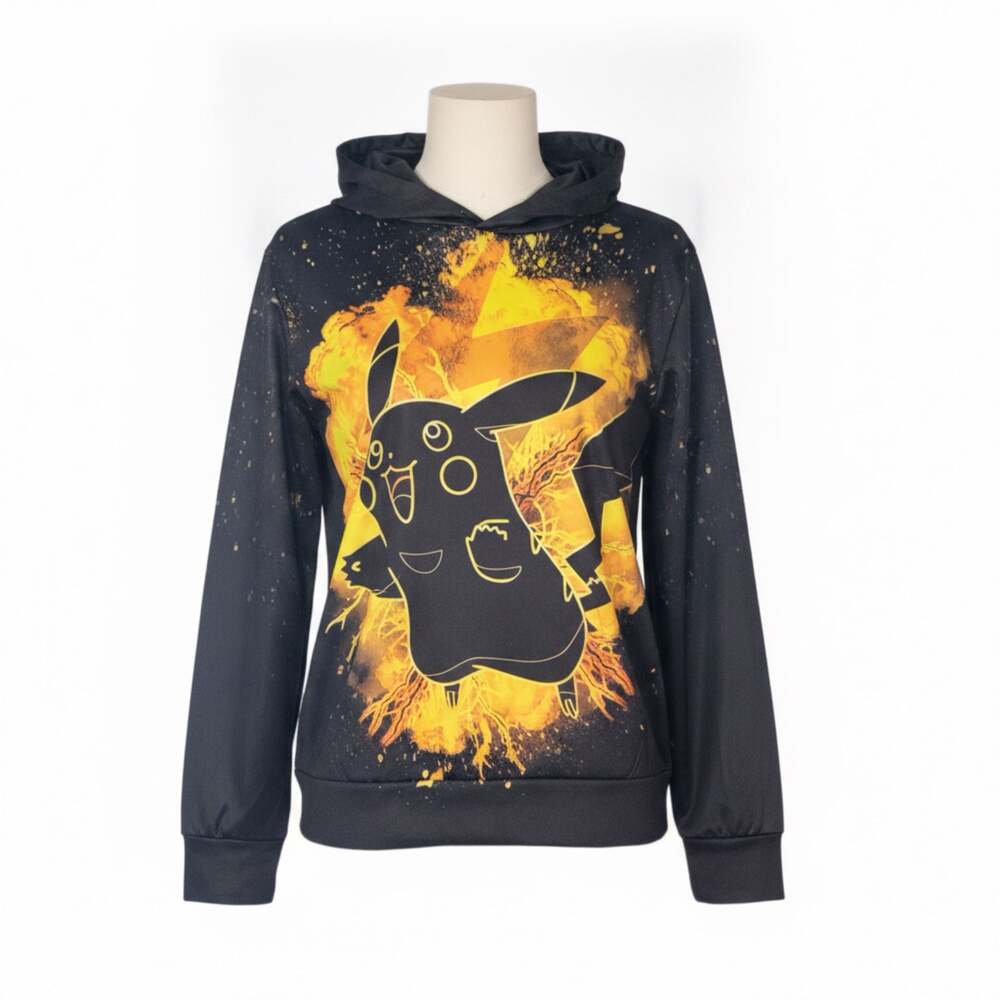 Pokémon Pikachu Graphic Print Pullover Hoodie